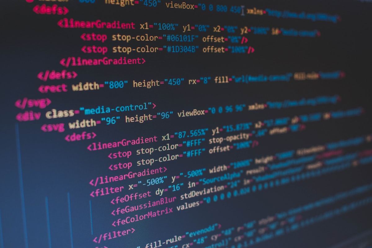 Futuristic website code string